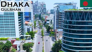 Modern Dhaka City Bangladesh Beautiful Gulshan Areal  Drone View  Raid Vlogs [upl. by Oregolac]