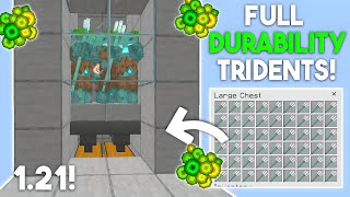 Easiest Trident Farm for Minecraft Bedrock 121 [upl. by Nadeau]