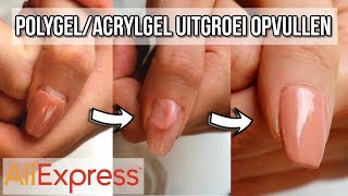 POLYGELACRYLGEL NAGELS UITGROEI OPVULLEN [upl. by Oster]