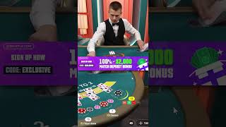 100 Bet on Blackjack Live blackjack profit casino bigwin livecasino [upl. by Abijah]