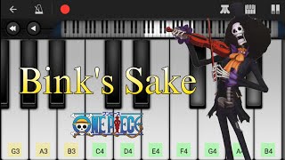 Binks Sake from quotOne Piecequot • Perfect Piano • Tutorial with Notes [upl. by Nanahs]