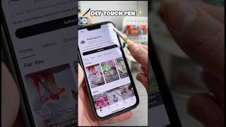 ✨DIY screen touch pen🖊️diy diycrafts cutecrafts papercraft crafts craft cute thingstodo￼￼ [upl. by Sabelle479]