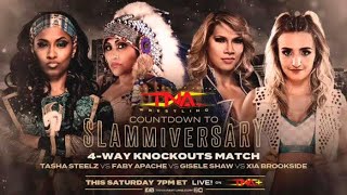 Tasha Steelz vs Faby Apache vs Gisele Shaw vs Xia Brookside  TNA Slammiversary 2024 in Montreal [upl. by Casady]