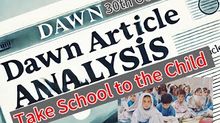 Dawn Opinion Analysis dawn newspaper reading for CSS [upl. by Hendry]