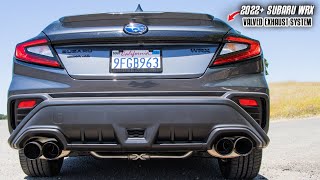 XForce VAREX Valved Exhaust Install  Sound Clips  2022 Subaru WRX [upl. by Nnad]