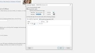 How to set up autoreply in Microsoft Outlook [upl. by Avad779]