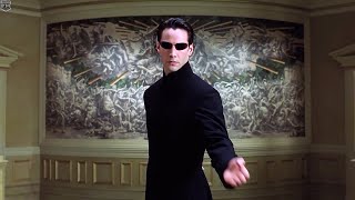 Neo vs Merovingian  The Matrix Reloaded IMAX [upl. by Tiffie]