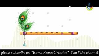 FLUTE MUSIC  ON KANASUGARANA  KANNADA SONG  RAMA RAMA CREATION [upl. by Alehcim]