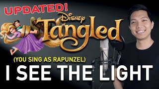 I See The Light Flynn Part Only  Karaoke UPDATED  Tangled [upl. by Neema]