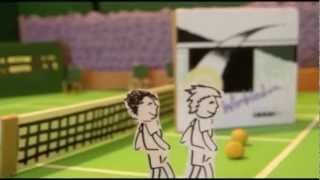 Wimbledon Song  Robin Ward  Cardboard Tennis Animation [upl. by Aniale70]