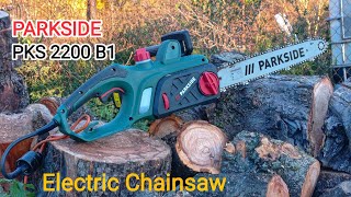 PARKSIDE PKS 2200 B1 Electric Chainsaw LIDL  Unboxing lidl parkside chainsaw [upl. by Atiuqrehs]