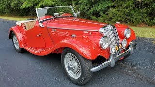 1955 MG TF 1500 walk around and review mgcars [upl. by Serles923]