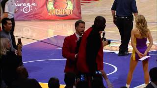 Will Ferrell escorts Shaq out of Staples [upl. by Hands]