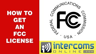 how to Get and FCC License for TwoWay Radios  8882989489 [upl. by Notnyw]