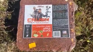 AniLogics Crush Whitetail Deer Attractant Apple Block Review [upl. by Rede]