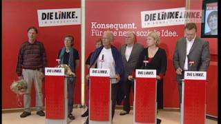 DIE LINKE Pressekonferenz nach der Rückkehr von Inge Höger und Annette Groth aus Israel [upl. by Sokim]