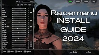 How to Install the Racemenu Mod in Skyrim Special Edition WORKS IN 2024 [upl. by Kra]