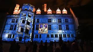 Son et lumière au château de Blois 4K  Région Centre Val de Loire  France [upl. by Tallbot]