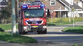 Brandweer Kesteren TS 088231 Prio 1 Panderweg Lienden BR Agrarische [upl. by Lynde]