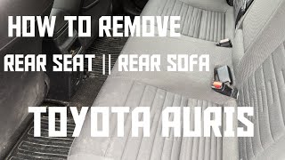 Toyota Auris rear seat  rear sofa removal rearseat rearsofa removal [upl. by Sairahcaz]