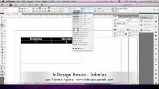 InDesign Basics  Tutorial 6  Tabelas [upl. by Ymmij425]