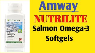 Amway Nutrilite Salmon Omega3 Softgels In Hindi Benefits And Usage [upl. by Jaala667]