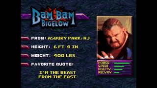 Bam Bam Bigelow theme Hardwood  WWF WrestleMania The Arcade Game Sega Genesis [upl. by Aidile34]