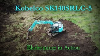 Kobelco SK140SRLC5 Blade Runner in Action [upl. by Wenz990]