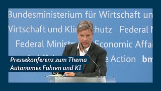 Pressekonferenz zu quotAutonomes Fahren und KI Deutschlands Weg zur Mobilität der Zukunftquot [upl. by Acceber]