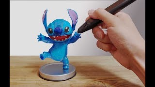 3D Pen  Making a Stitch  3D펜 스티치 제작 [upl. by Joao]