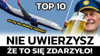 10 NIEPRAWDOPODOBNYCH ZDARZEŃ W HISTORII LOTNICTWA [upl. by Eisenstark]