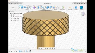 Knurling  Autodesk Fusion 360 rádlování [upl. by Arrat]