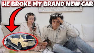 My boyfriend BROKE my new car [upl. by Metzger]