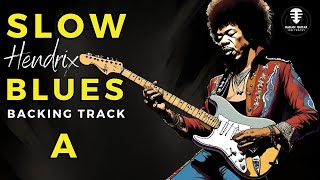 Can You Really Sound Like HENDRIX with this SLOW BLUES Backing Track in A [upl. by Darlene]