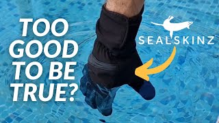 Are Sealskinz Gloves REALLY Waterproof POOL TEST [upl. by Lipkin]