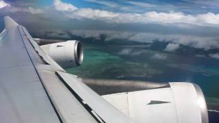 Air Mauritius A340300 take off Mauritius [upl. by Er]