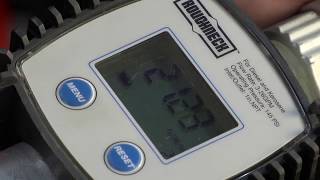 Roughneck 1in Turbine Digital Meter with 34in Adapters  326 GPM Flow Rate [upl. by Marduk]