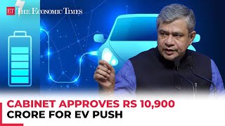 Cabinet approves PM EDrive scheme with Rs 10900 crore outlay to promote electric mobility [upl. by Wunder671]