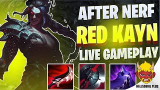 Playing Red Kayn After Nerf  Wild Rift HellsDevil Plus Gameplay [upl. by Leirej]