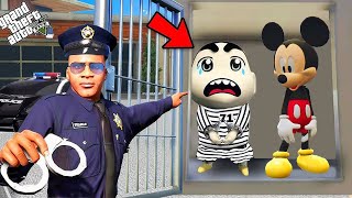 SHINCHAN GOT ARRESTED BY LOS SENTOS POLICE  GTA 5 [upl. by Colson]