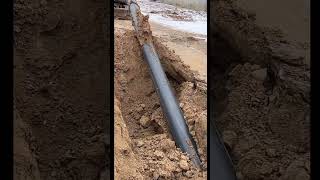 How to laying water pipe underground quickly [upl. by Lefkowitz]