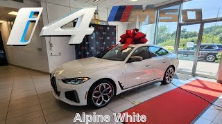 NEW ARRIVAL 2024 BMW i4 M50 Alpine White on Cognac No Other Options [upl. by Ulita]