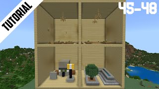 Minecraft How to Build Woodland Mansion Rooms 4548 Step By Step [upl. by Artimas]