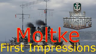 World of Warships Moltke First Impressions [upl. by Minor295]