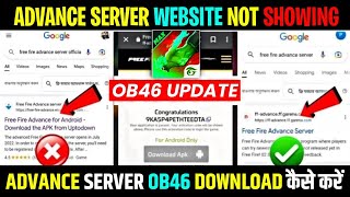 FF Advance Server  How To Download OB46 Advanced Server  Free Fire Advance Server Kaise Open Karen [upl. by Zora]