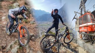 Dorenaz DH Trip 🇨🇭  Worldcup Training mit Steffen  Trail Büffel [upl. by Ikik]