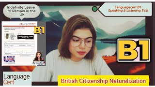 Full B1 English Test LanguageCert Speaking amp Listening TestBritish Citizenship Full Mock Test [upl. by Samaj]