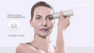 Mira Skin Ultrasound  tutorial italiano  Trattamento ad Ultrasuoni fai da te [upl. by Oirom]