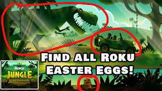 Jungle Movie Easter Eggs  Roku Jungle Theme Screensaver 1 hour [upl. by Bennion971]