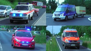 Tödlicher Badeunfall Einsatzfahrten in Troisdorf  Großeinsatz am Rotter See [upl. by Ahsienahs978]